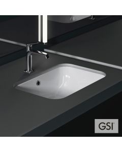 Νιπτήρας Πορσελάνης Pura Υποκαθήμενος55x38 GSI White 7243-300