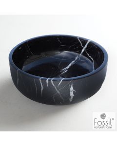 Νιπτήρας Μαρμάρινος Thalo Φ39 h.14 Fossil Marquina Nero DR39-400