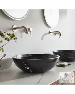 Νιπτήρας Μαρμάρινος Molo Φ45 h.14 Fossil Marquina Nero DR45-400
