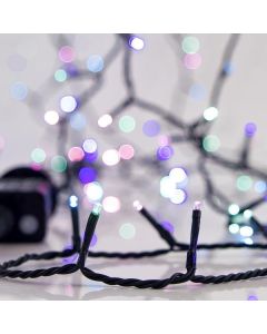 ΣΕΙΡΑ, 700 LED 3mm, 31V ΜΕΤΑΣΧΗΜΑΤΙΣΤΗ, 8 ΠΡΟΓΡΑΜΜΑΤΑ & ΜΝΗΜΗ, ΠΡΑΣΙΝΟ PVC ΚΑΛΩΔΙΟ, OPAL ΧΡΩΜΑΤΙΣΤΟ LED ΑΝΑ 5cm, ΠΡΟΕΚΤΑΣΗ ΠΑΡΟΧΗΣ 3m, ΙΡ44 Eurolamp 600-11594