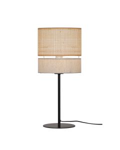 Φωτιστικό Επιτραπέζιο D200xH435mm 1xE27 Ύφασμα Φυσικό -Μαύρο Μέταλλο Andaman Viokef 4296700