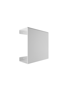 Ράφι Κλειστό Επιτοίχιο W230xD100xH230mm Stainless Steel White Mat Verdi Strantza 7230501