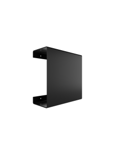 Ράφι Κλειστό Επιτοίχιο W230xD100xH230mm Stainless Steel Black Mat Verdi Strantza 7230505