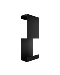 Ράφι Επιτοίχιο Κλειστό Διπλό W230xD103xH503mm Stainless Steel Black Mat Verdi Strantza 7230705