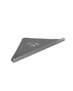 Ραφιέρα-Σπογγοθήκη Γωνιακή W283xD217xH42mm 20mm Πρόσοψη Strantza Stainless Steel Gun Metal Brushed Verdi PVD 7231040