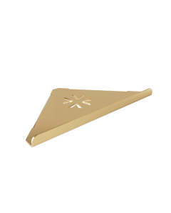 Ραφιέρα-Σπογγοθήκη Γωνιακή W283xD217xH42mm 20mm Πρόσοψη Strantza Stainless Steel Warm Gold Brushed Verdi PVD 7231043