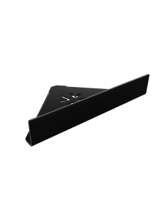 Σπογγοθήκη-Ραφάκι Γωνιακής Πρόσοψης W283xD217xH72mm Stainless Steel Black Mat Verdi Strantza 7231105