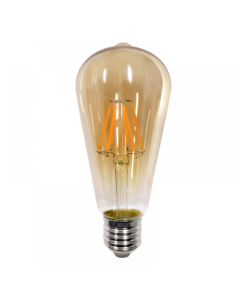 Λαμπήρας Filament Dimmable ST64 64x140mm 8w 2200K 650lm Μελί 220-240V 360° Inlight 7.27.08.24.1
