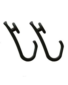 Easy roll hooks 12 pcs black κρίκοι κουρτίνας μπάνιου Sealskin 800129
