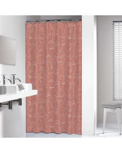Mind 180x200 dark pink κουρτίνα μπάνιου πλαστική Sealskin 800147