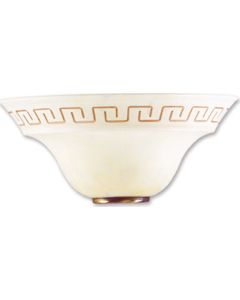 Απλίκα Επίτοιχη Vintage Μονόφωτη Γυαλί Κεχριμπάρι-Μπρονζέ Luce Design Trecento 8031414017775