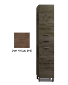 Στήλη με Πόδια Π35xΥ177xΒ35 εκ.Μελαμίνη Απόχρωση Dark Hickory,2 Ντουλάπια-Συρτάρι- Καλάθι Απλύτων Savvopoulos Pillar 925520-8087