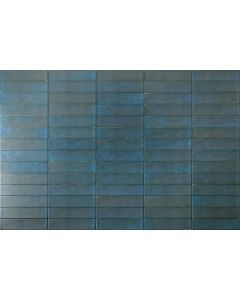 Πλακάκι Τοίχου Πορσελανάτο Ματ 6*25 εκ. Rondine Ceramica Noho Blue Black