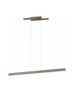 Φωτιστικό Κρεμαστό L115,5x14,2xH150cm Smd Led 44w 4400lm 3000K Nickel Mat Trio Belfast 375510407