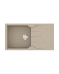 Νεροχύτης Κουζίνας 86x50cm Ένθετος Ερμάριο 55cm Γρανίτης Sanitec Ultra Granite 814-32-Sabbia