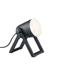 Φωτιστικό Επιτραπέζιο "Προβολέας" Μέταλλο Μαύρο,Φυσικό Ξύλο Μαύρο Trio Marc R50721032