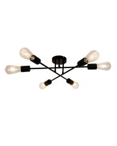 Φωτιστικό Οροφής Εξάφωτο 6xE27 D540xH130mm Freestyle Viokef 4257600