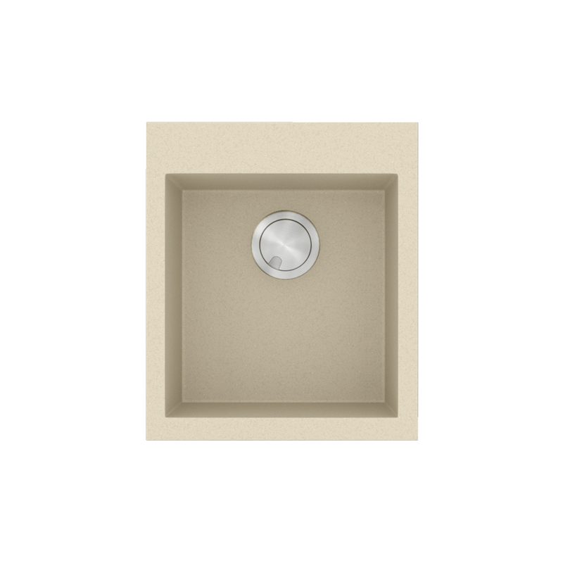 Νεροχύτης Κουζίνας 40x50cm Ένθετος ερμάριο 45cm Γρανίτης Sanitec 813-31-Ocra