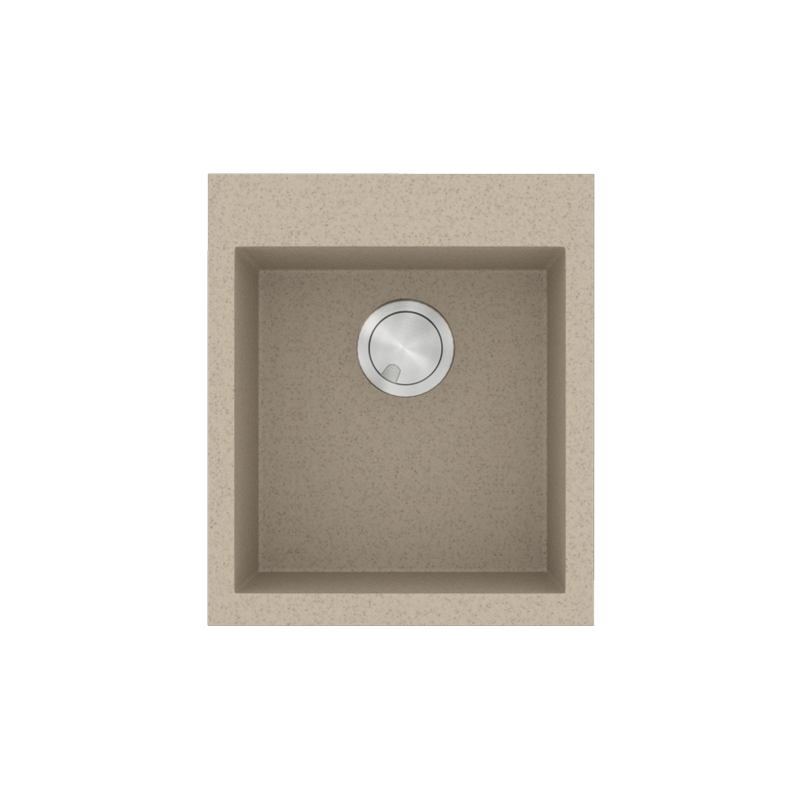 Νεροχύτης Κουζίνας 50x40cm Ένθετος Ερμάριο 90cm Γρανίτης Sanitec Ultra Granite 819-32-Sabbia