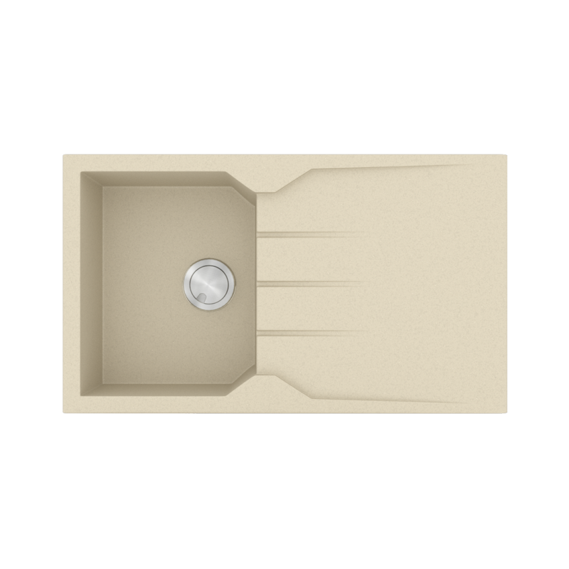 Νεροχύτης Κουζίνας Γρανίτης 86*50 εκ. Χρώμα Υποκαθήμενος ερμάριο 40 εκ. Sanitec 805