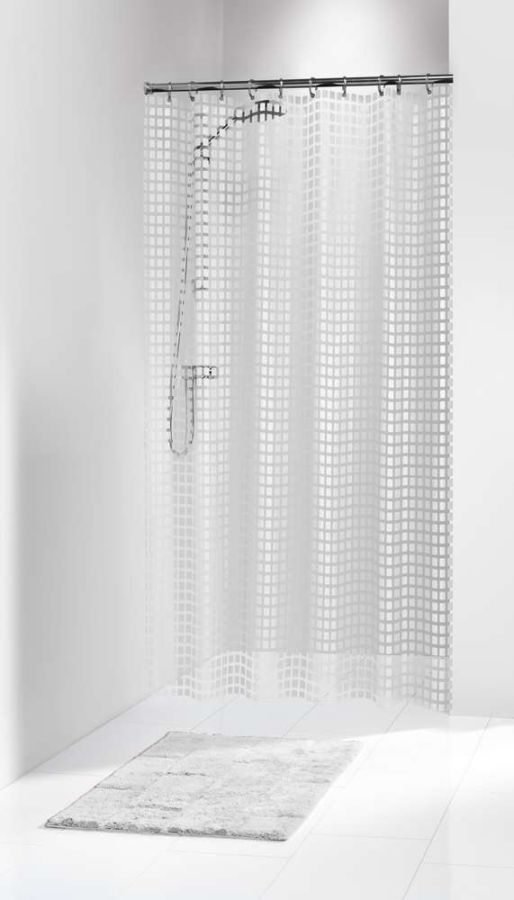 Tiles 180x200 white κουρτίνα μπάνιου πλαστική Sealskin Elemental 202591310