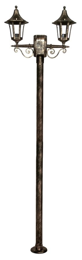 Κολώνα κήπου LP-400ΕΒ 2Φ BRONZE 200cm ΚΑΡΑΒΟΛΟΣ ΙΣΤΟΣ Heronia 23-0010