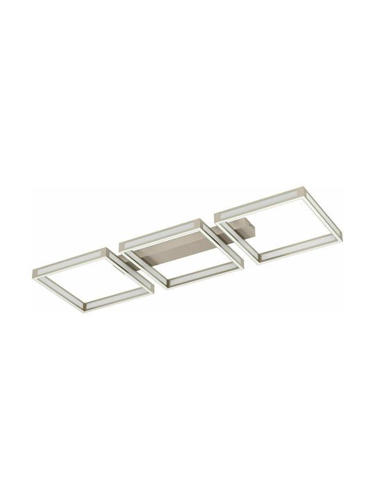 Eglo Altaflor Μοντέρνα Μεταλλική Πλαφονιέρα Οροφής με Ενσωματωμένο LED σε Λευκό χρώμα 99cm 99786