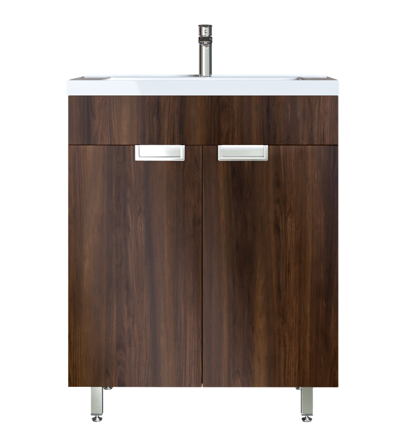 Έπιπλο Μπάνιου 55 εκ. με Νιπτήρα Χρώμα Noce Lyrico Sanitec Lido 55