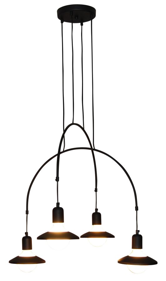 HL-3528-4 EVERDINA BLACK PENDANT HOMELIGHTING 77-3825