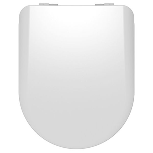 Κάλυμμα Λεκάνης Soft Close D-Shape Λευκό Βακελιτικό Οπές 11-21,1εκ. Μ41,4-46,4 εκ. Π36εκ. Lips 0298