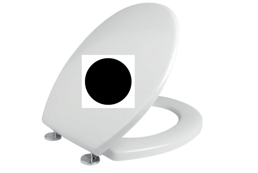 Κάλυμμα Λεκάνης WC Βακελιτικό B.Τ Μαύρο 37x38-43cm Kerafina Όλυμπος-Ιθάκη, Ideal Standard Μπαχάμα-Μπαχάμα 2000 Elvit 0051-Black