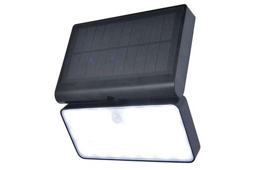 Απλίκα Ηλιακό Φωτιστικό με Αισθητήρα Κίνησης IP44 2700-6500K Led 8,5w 2x2200mAh 3,7 Li-ion battery 180x111xY192mm Matt Black Lutec Tuda 6935501330