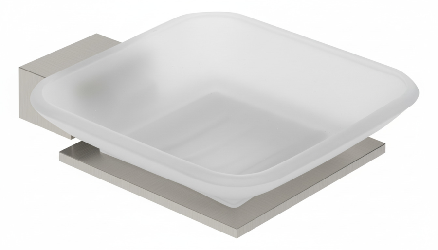 Σαπουνοθήκη Γυαλί Ματ Inox Bronze Art Shelfy 10V1-11