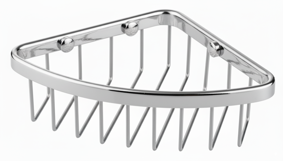 Σπογγοθήκη Γωνιακή Χρώμιο Bronze Art Σπογγοθήκες 16H8-10