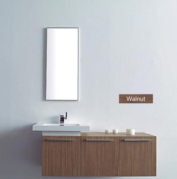 Σετ Έπιπλο Μπάνιου 120εκ.-Νιπτήρα Χρώμα Μελαμίνης Walnut ECO-120C FT21.120.006W