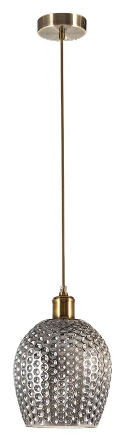 PDC 116 # 1/Φ ΓΥΑΛΙΝΟ ΜΠΟΜΠΕ Φ20 ΓΚΡΙ ΦΙΜΕ 1ΧΕ27 ARlight 0084431