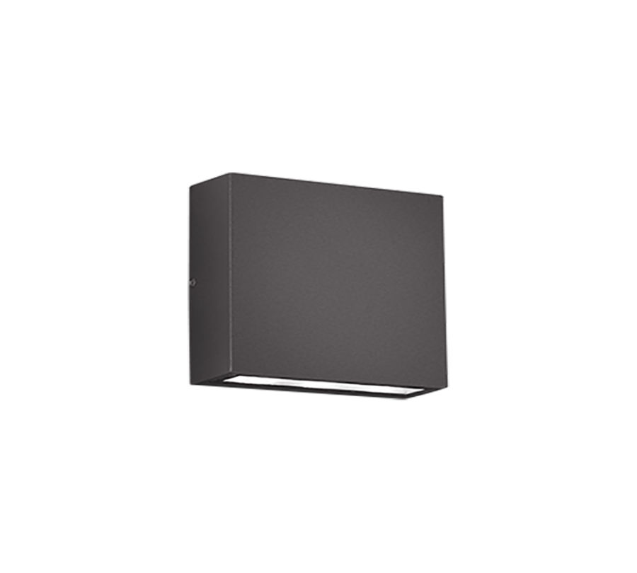 Απλίκα Επιτοίχια Ανθρακί Up-Down 14xH14cm Εξ.Χώρου IP54 LED 2x3w 3000K 2x340lm Trio Lighting Thames 229360242