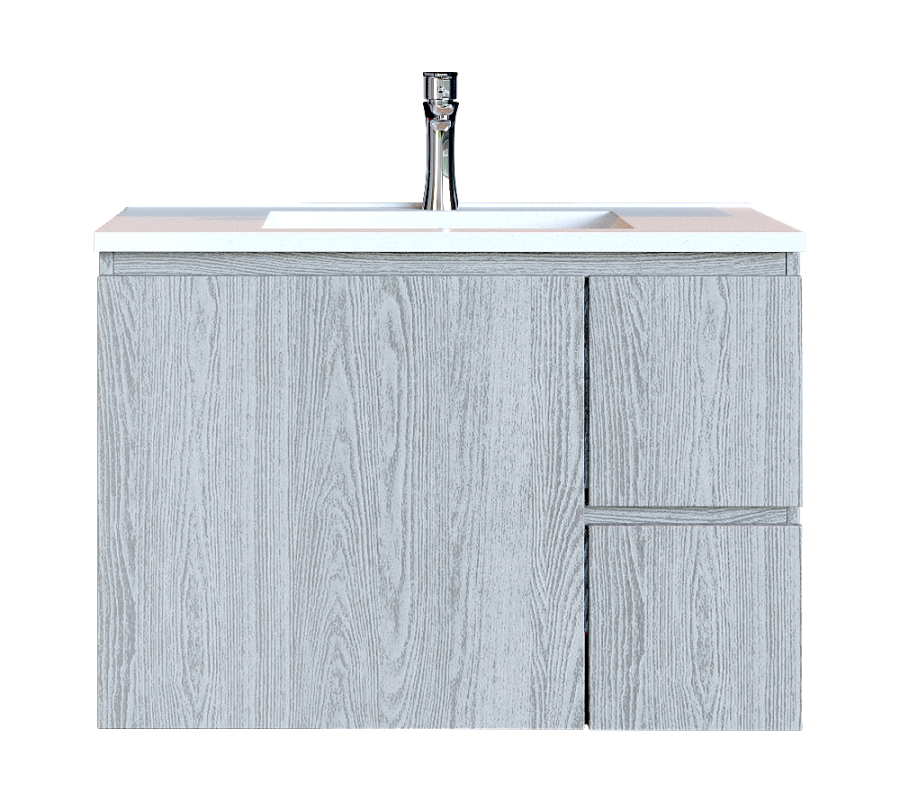 Έπιπλο Μπάνιου 90 εκ. με Νιπτήρα Χρώμα Canyon Greyish Sanitec Alba C 90