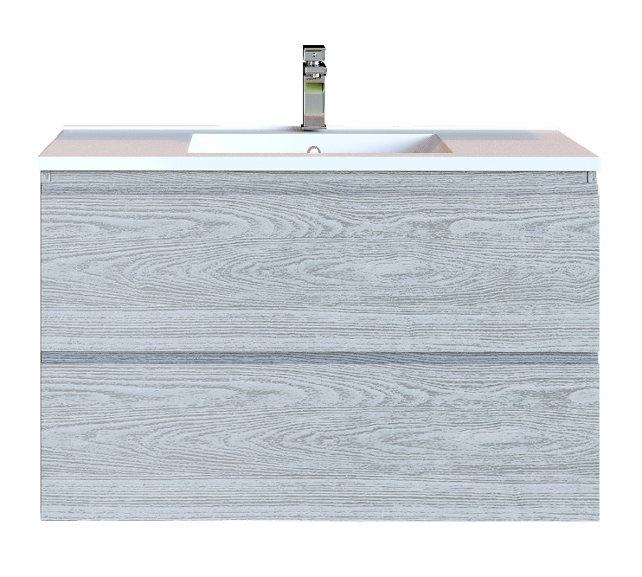 Έπιπλο Μπάνιου 90 εκ. με Νιπτήρα Χρώμα Canyon Greyish Sanitec Alba D 90