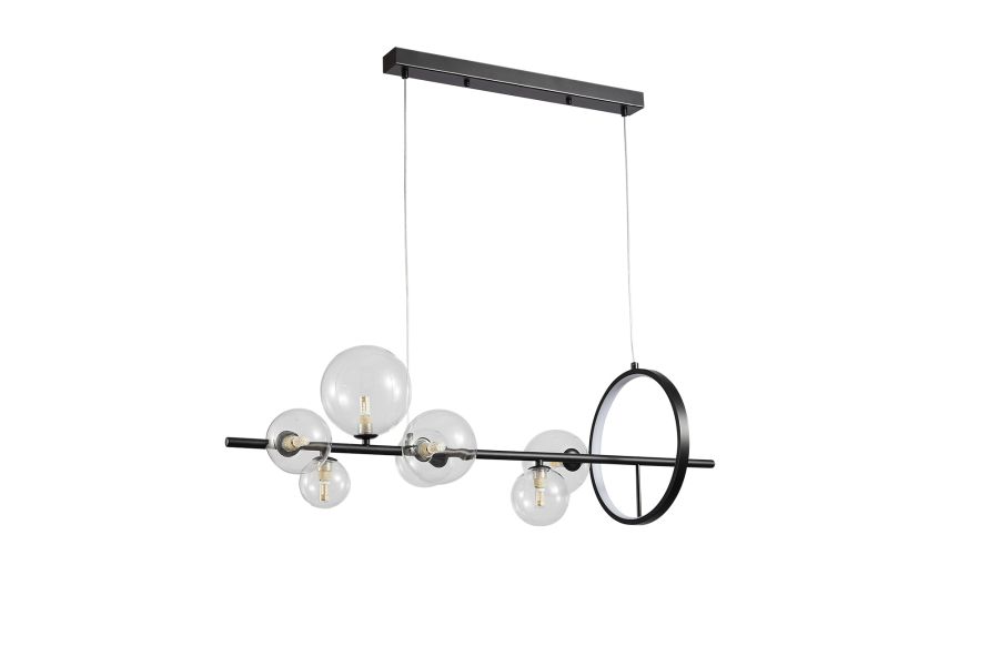 PDC 2049-7 ΡΑΓΑ ΜΑΥΡΗ ΜΕ LED KAI G9 ΓΛΟΜΠΟΥΣ ΔΙΑΦΑΝΟΥΣ ARlight 0104529