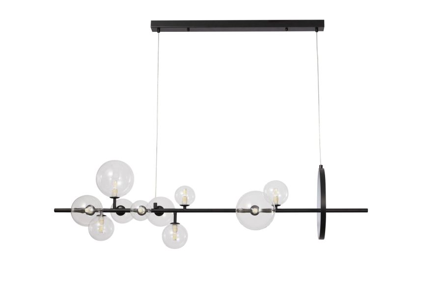 PDC 2049-10 ΡΑΓΑ ΜΑΥΡΗ ΜΕ LED KAI G9 ΓΛΟΜΠΟΥΣ ΔΙΑΦΑΝΟΥΣ ARlight 0104530