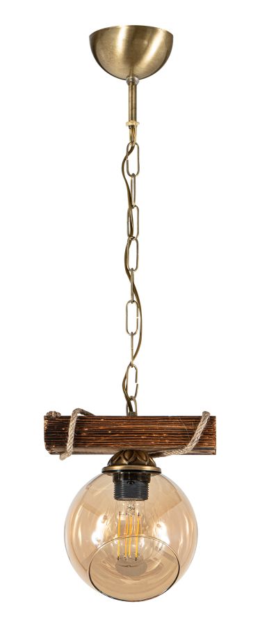 PDT 2059-1 ΡΑΓΑ 1/Φ ΞΥΛΙΝΗ ΡΑΓΑ ΣΧΟΙΝΙ ΜΕΛΙ ΓΥΑΛΙ 1ΧΕ27 ARlight 0083515