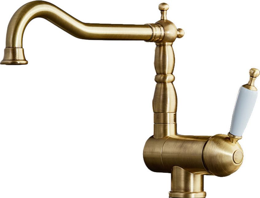 Μπαταρία Κουζίνας Παραθύρου Μπρονζέ, Περιστρεφόμενο/Ανακλινόμενο ρουξούνι Bugnatese Oxford 7596-220