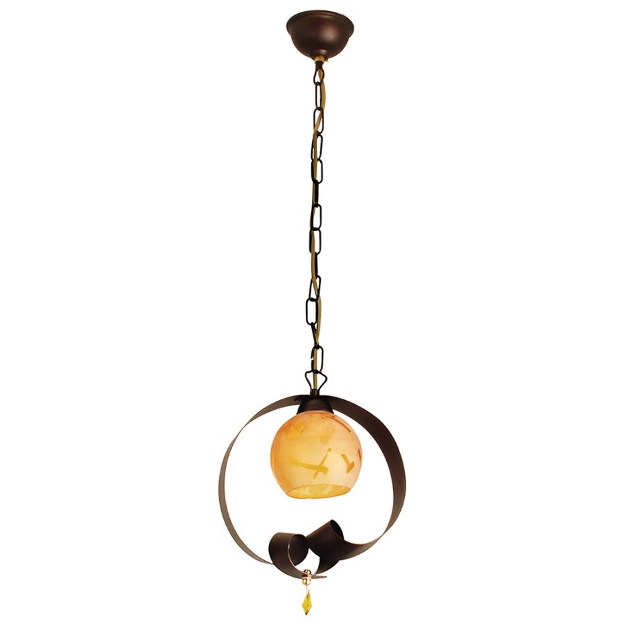 PDA 101-1 ΚΡΕΜ 1/Φ ΣΚΟΥΡΙΑ ΠΟΡΤΟΚΑΛΙ ΓΥΑΛΙ 1ΧΕ27 ARlight 0101112