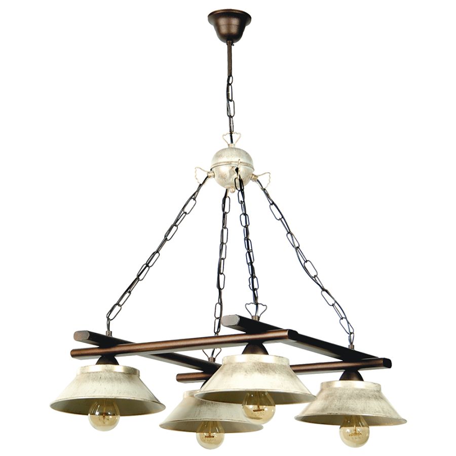 PDA 294-4 4/Φ ΤΕΤΡΑΓΩΝΟ ΣΚΟΥΡΙΑ ΠΙΑΤΑΚΙΑ ΕΚΡΟΥ ΧΡ. ΠΑΤΙΝΑ 4ΧΕ27 ARlight 0101252