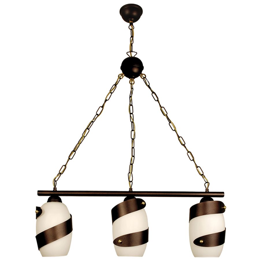 PDA 123-3 WH ΚΡΕΜΑΣΤΟ 3/Φ ΛΕΥΚΟ ΣΚΟΥΡΙΑ ΡΑΓΑ 3ΧΕ27 ARlight 0101101