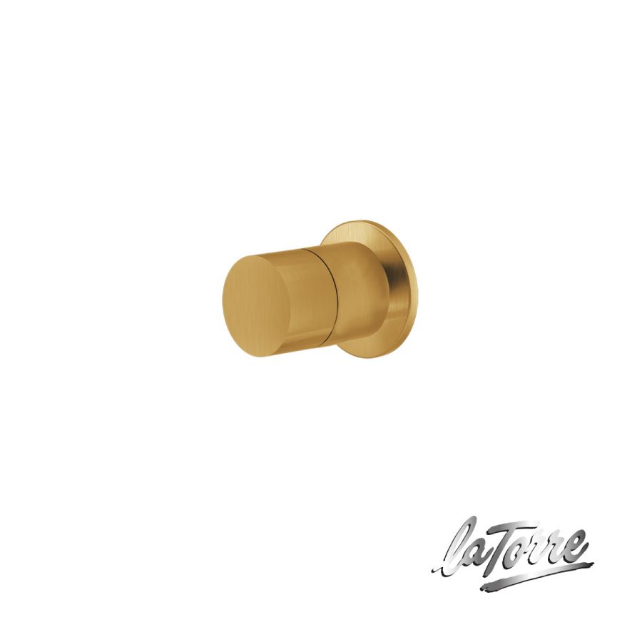 Εκτροπέας 3 εξόδων για εντοιχισμένο σύστημα ντουζιέρας, Elle316 La Torre  PVD Brushed Gold 35376-211