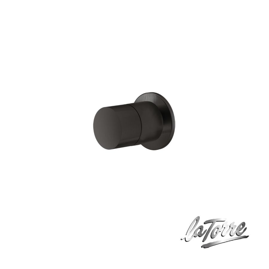 Εκτροπέας 3 εξόδων για εντοιχισμένο σύστημα ντουζιέρας, Elle316 La Torre PVD Black Brushed 35376-411