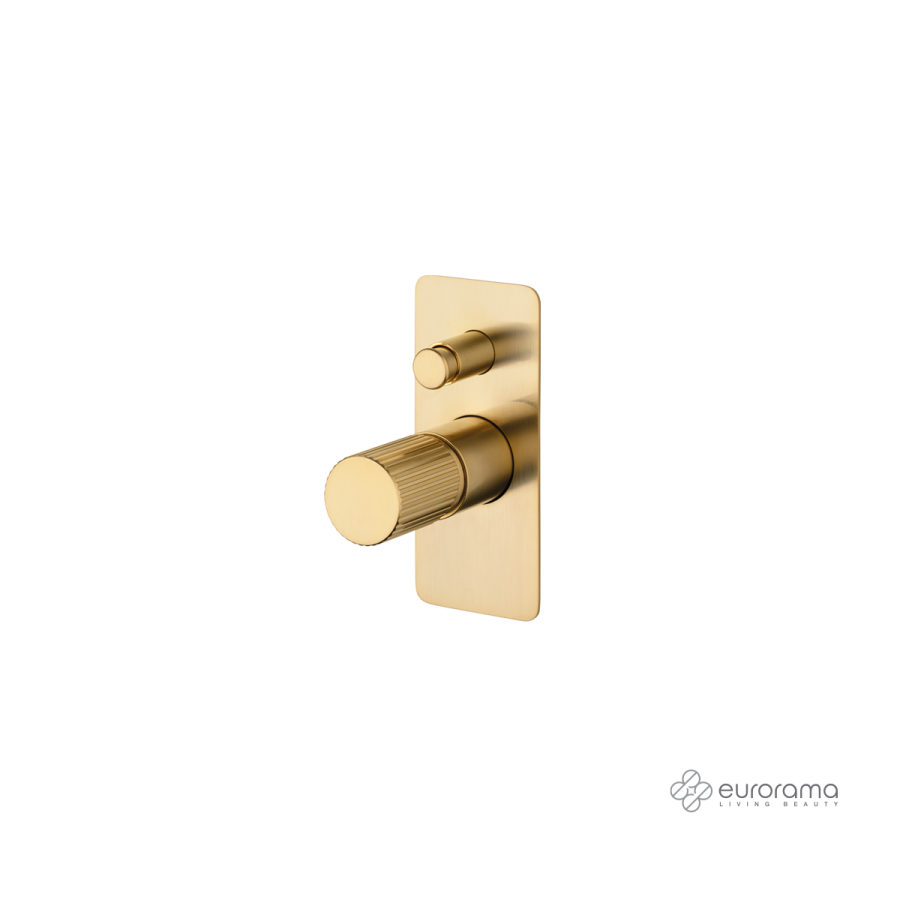 Μίκτης Εντοιχισμού 2 Εξόδων OSO Eurorama Brushed Gold 178030SL-201