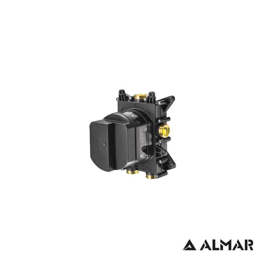 Εσωτερικό τμήμα θερμοστατικού μίκτη "PUSH" 1-2-3 εξόδων, Almar E134001